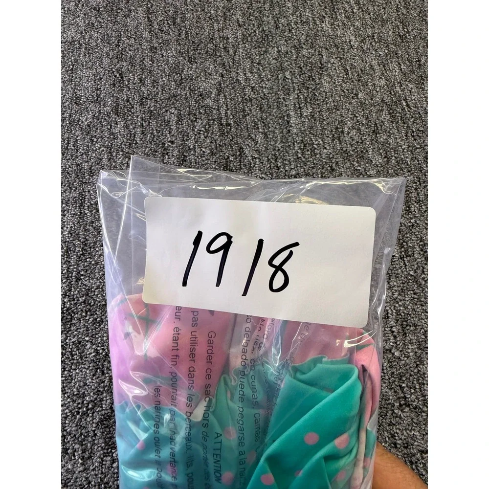 Matilda Jane Swimsuit Girls Pink Flamingo Teal Polka Dot Ruffle One Piece Swim